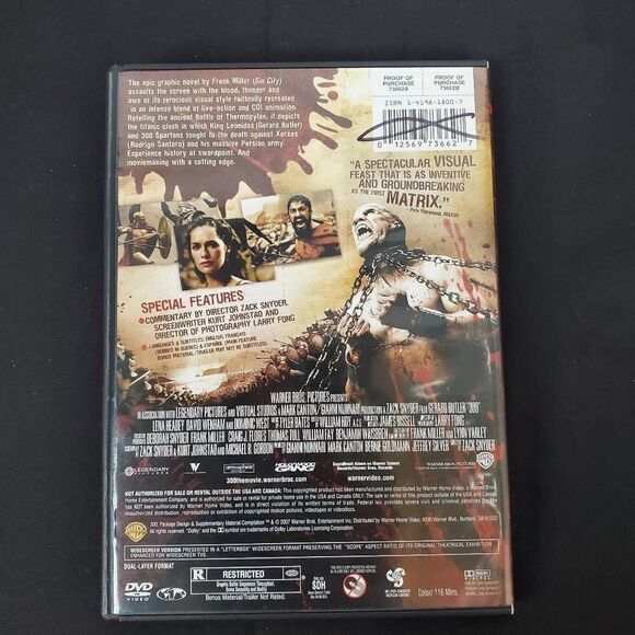 300 (2007 Film) Movie DVD - Picture 3 of 3